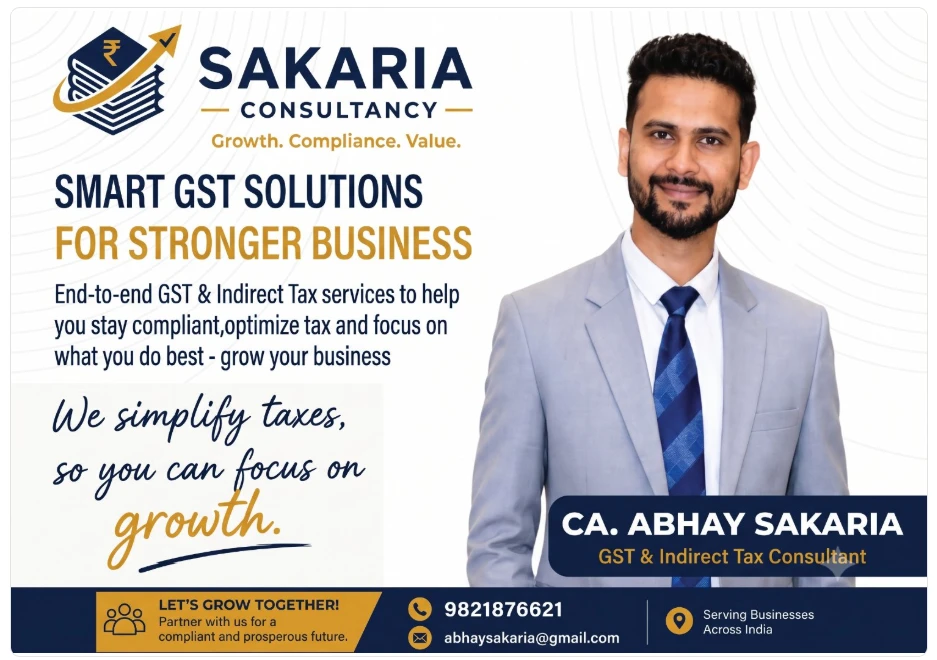 Sakaria Consultancy — Smart GST Solutions (CA Abhay Sakaria)